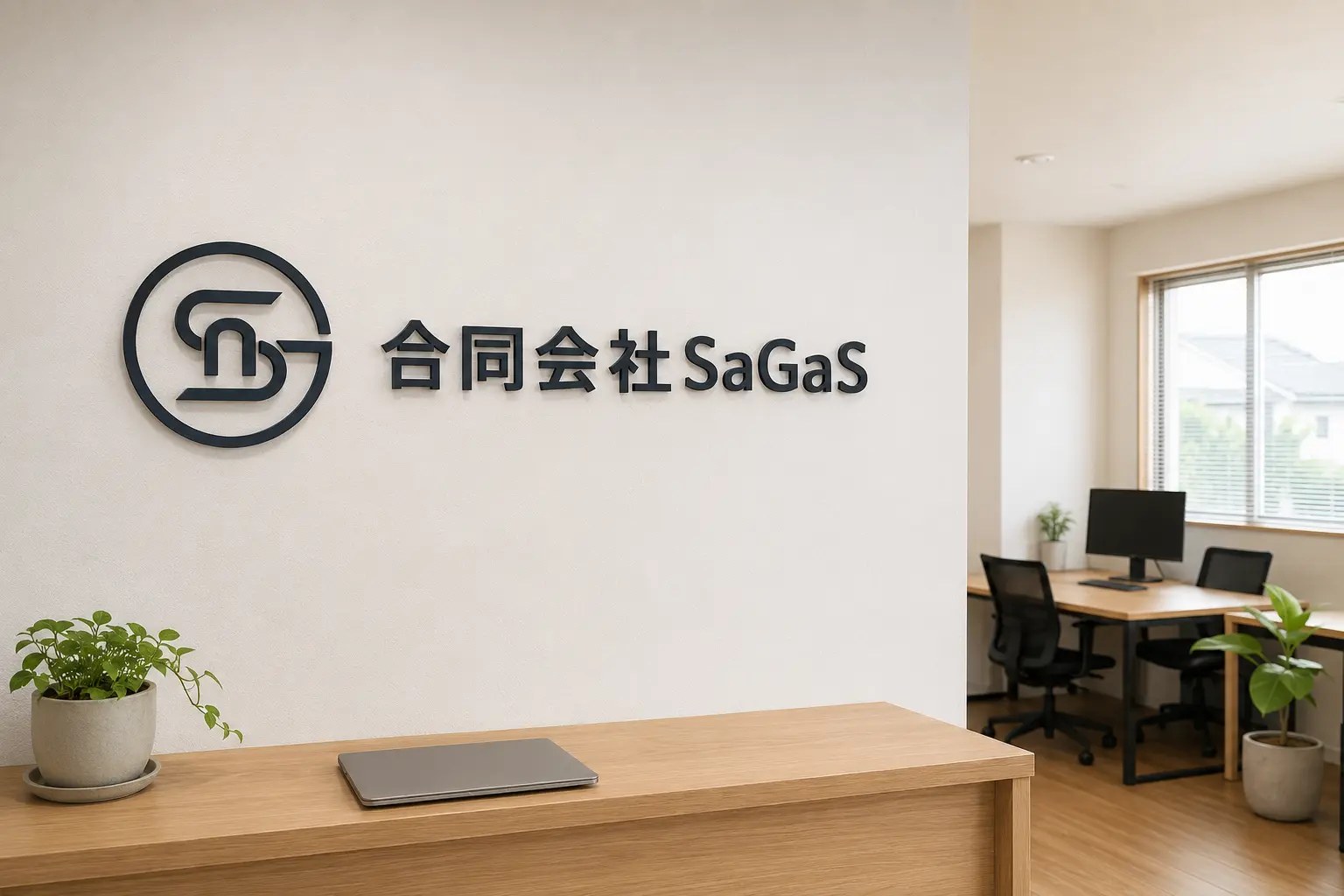 合同会社SaGaSのサインがある事務所イメージ